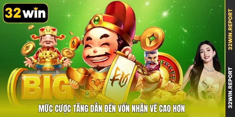 Mức cược tăng dẫn đến vốn nhận về cao hơn