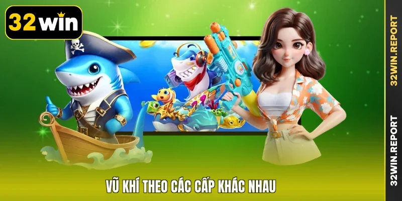 Vũ khí theo các cấp khác nhau